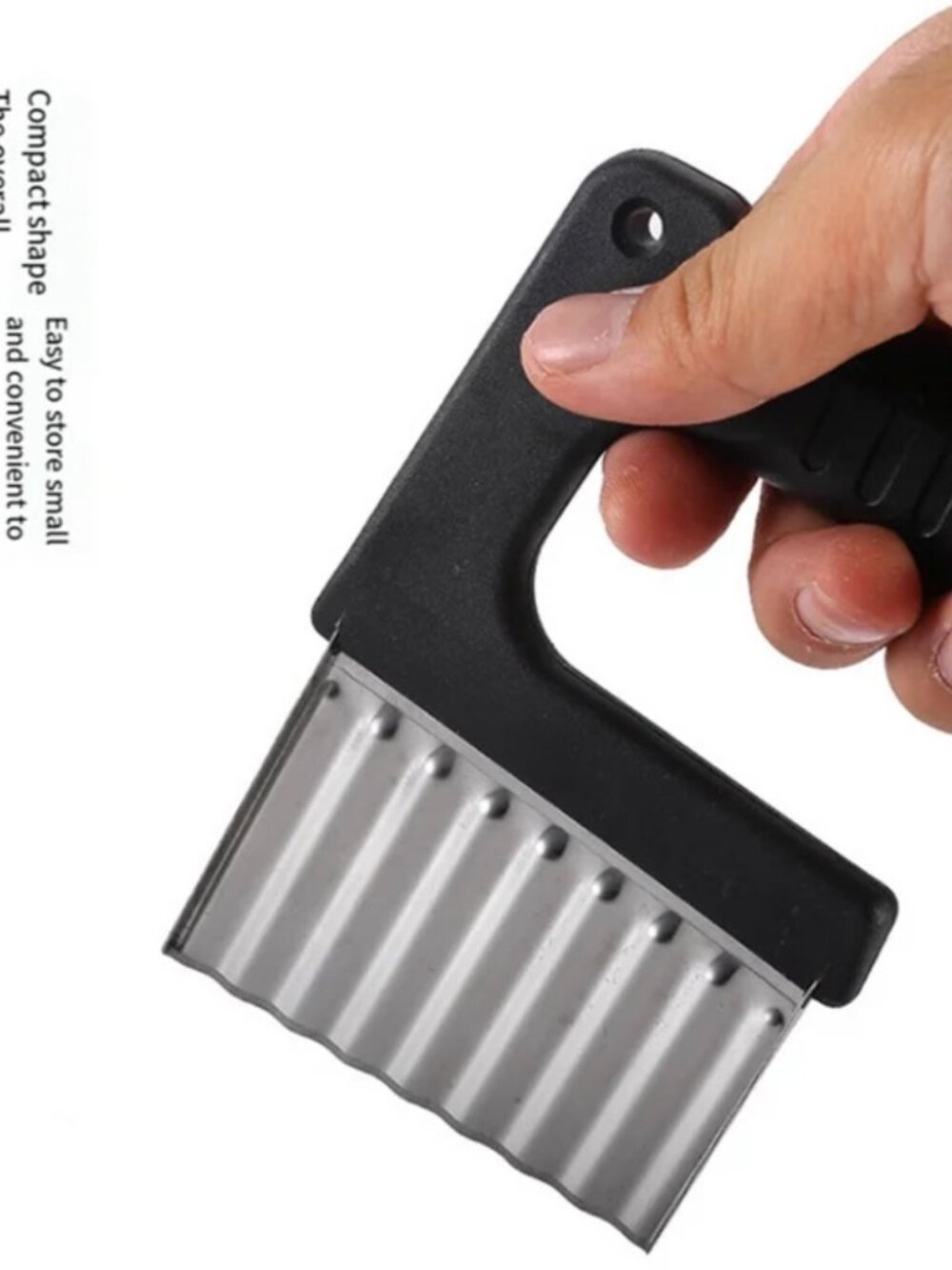 Stainless Steel Crinkle Vegetable Potato Chip French Fry Slicer Tool - Picture 2 of 3